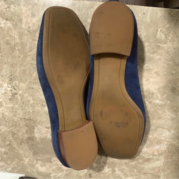 Tory Burch Blue Suede Loafers - Picture 3 of 13